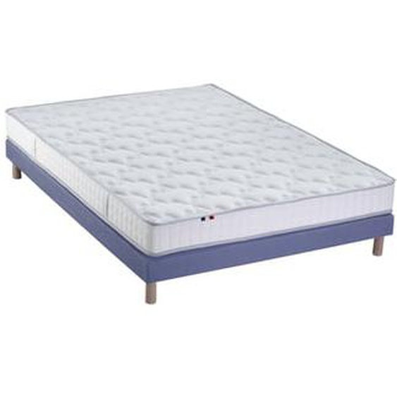 Ensemble matelas mémoire de forme et mousse HR ZENITH avec sommier - confort français