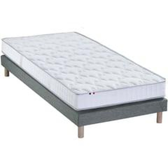 Ensemble matelas mémoire de forme et mousse HR ZENITH avec sommier - confort français