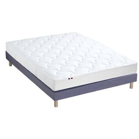 Ensemble matelas mousse ferme réversible ALTO et sommier - confort français