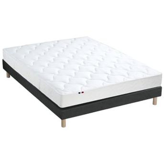 Ensemble matelas mousse ferme réversible ALTO et sommier - confort français