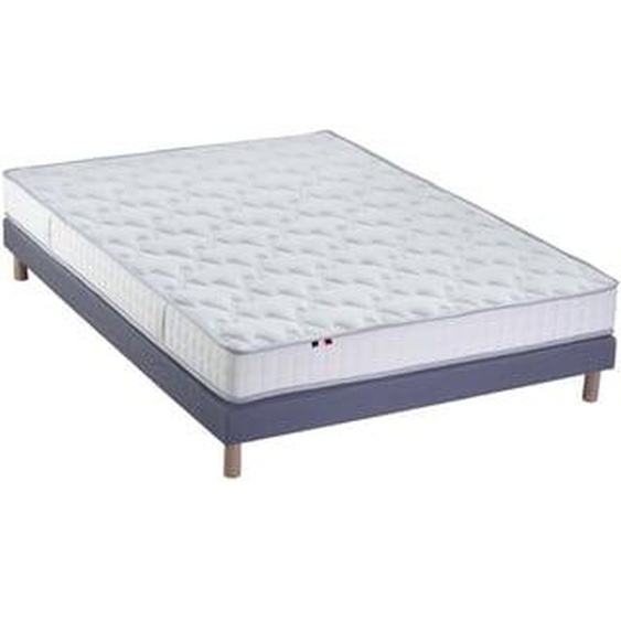 Ensemble matelas mousse haute résilience CIRRUS avec sommier - confort français