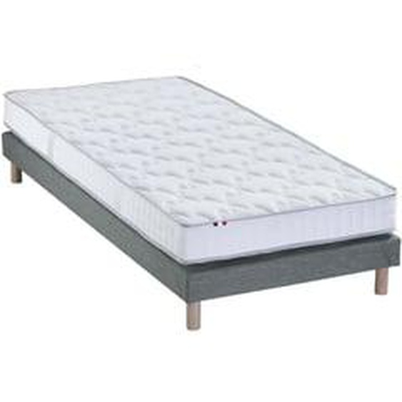 Ensemble matelas mousse haute résilience CIRRUS avec sommier - confort français