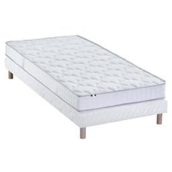 Ensemble matelas mousse haute résilience CIRRUS avec sommier - confort français