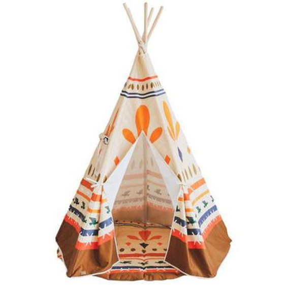 Ensemble Tipi Et Tapis Enfant Moi Mili native Vibe - Native Vibe - Tu Orange