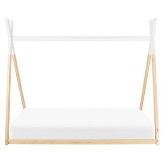 Ensemble Tipi, matelas H16 mémoire de forme, lit Cabane