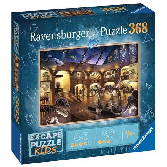 Escape Puzzle Kids - Une Nuit Au Musée - Ravensburger - Puzzle Escape Game 368 Pièces - Dès 9 Ans Vert