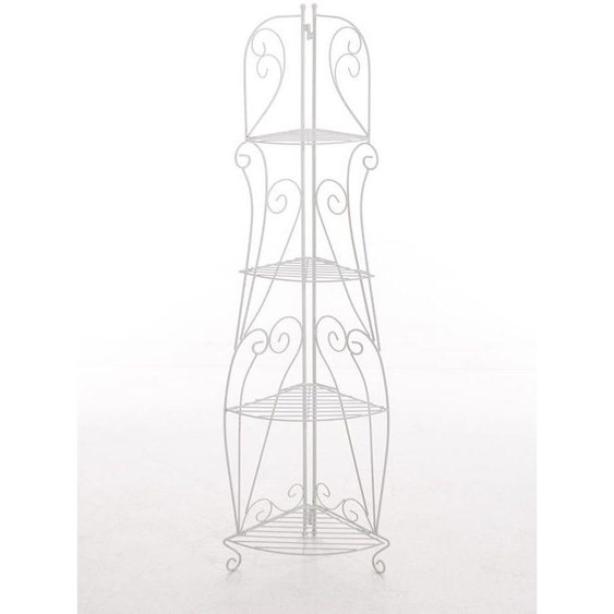 etagere d angle pliable rangement cuisine epices chaussures en metal blanc 10_0003721