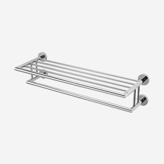 Etagère dhôte et porte-serviette inox brillant 64,5cm - Hotel