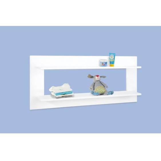 Etagère Murale Bébé Bois Laqué Blanc - Pinolino - Polar Ou Ice - 91 Cm - 40 Cm - 15 Cm Blanc