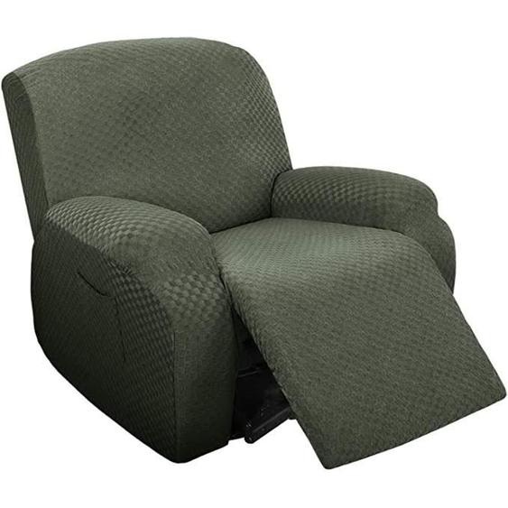 Extensible Housse Fauteuil Relax Complète Housse De Fauteuil, WOVTE 1 Places Antidérapant Couverture - Armygreen