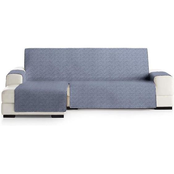 Eysa Mist Housse, Microfiber, C/3 Bleu-Gris, Chaise Longue 240 cm. Adapté aux canapés de 250 à 300 cm - F338203I