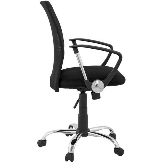 Fauteuil de bureau TURIN noir en tissu résistant