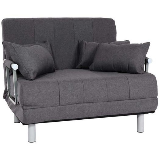 Fauteuil de couchage canape lit lit d appoint relaxation surface de couchage 97x186 cm tissu gris fonce 04_0006260