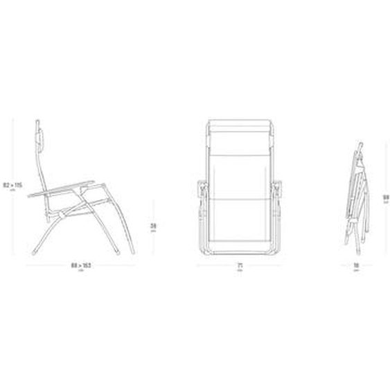 Fauteuil Relax Jardin - Chaise Longue Zéro Gravité - Futura - Batyline® Iso