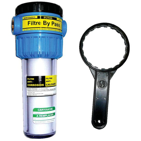 Filtre Bypass COMPACT 2 en 1 anti-tartre/corrosion - POLAR - FABP34C