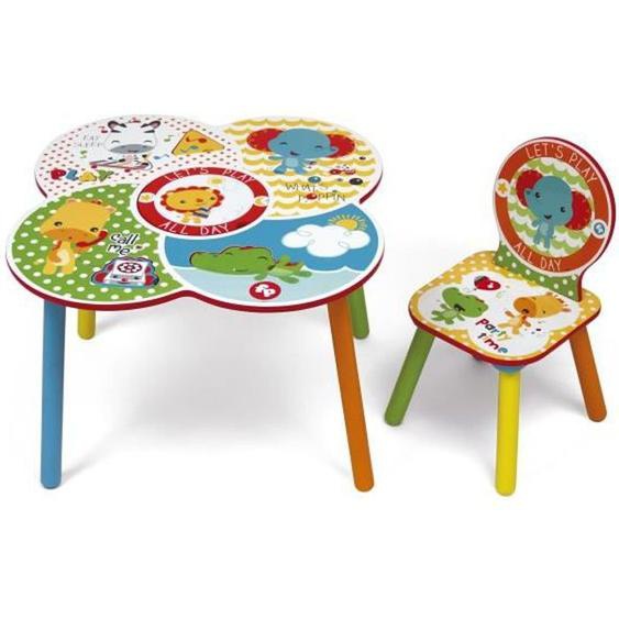 FISHER PRICE - Table et 1 chaise en bois