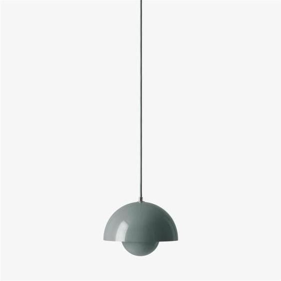 FLOWERPOT VP1-Suspension Métal Ø23cm Stone Blue & Tradition - designé par Verner Panton