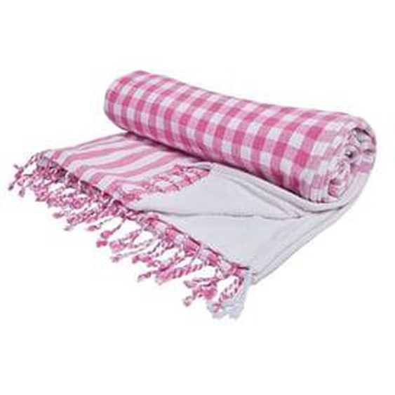 Fouta en coton imprimé, carreaux