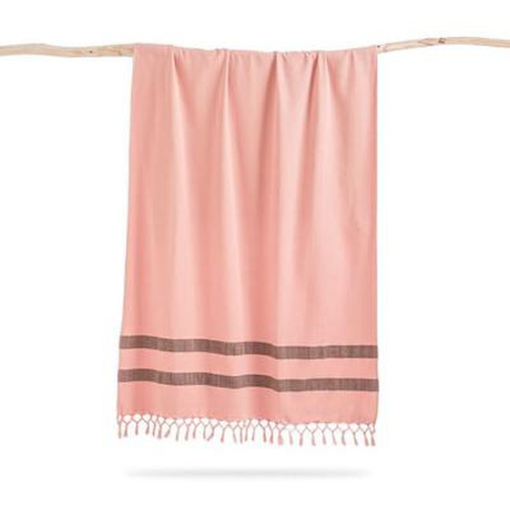 Fouta XL coton bio, doublée éponge Antalya