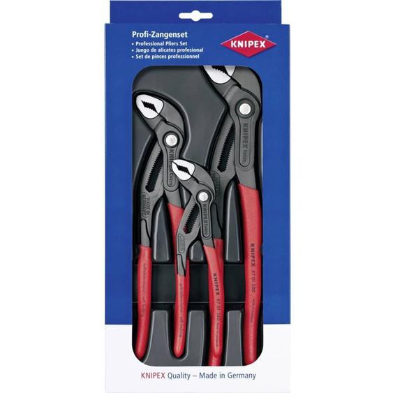 FP - Jeu de pinces multiprises Knipex 00 20 09 V02 3 pièces pour latelier Réglage par pression sur un bouton, effet auto-se