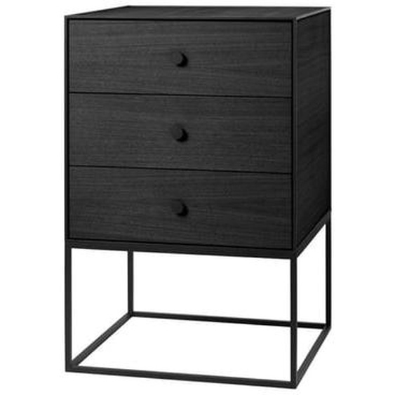 Frame Sideboard - 49 x 42 cm - avec trois tiroirs - frêne noir