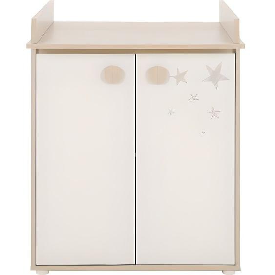 GAMI Simon Commode 2 portes + plan à langer pin blanchi