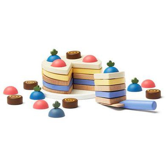 Gâteau À Étages En Bois Kids Hub Bleu