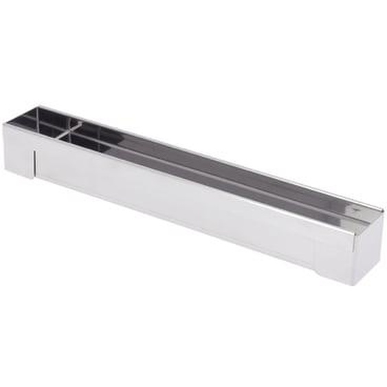 Gouttière carrée démontable en inox 30 cm