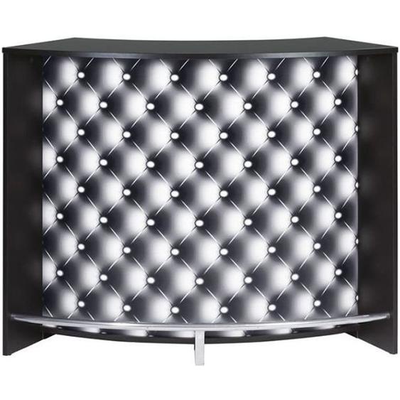 Grand comptoir de bar Noir - DAEMAR n°2 - L 135 x l 55 x H 105 cm