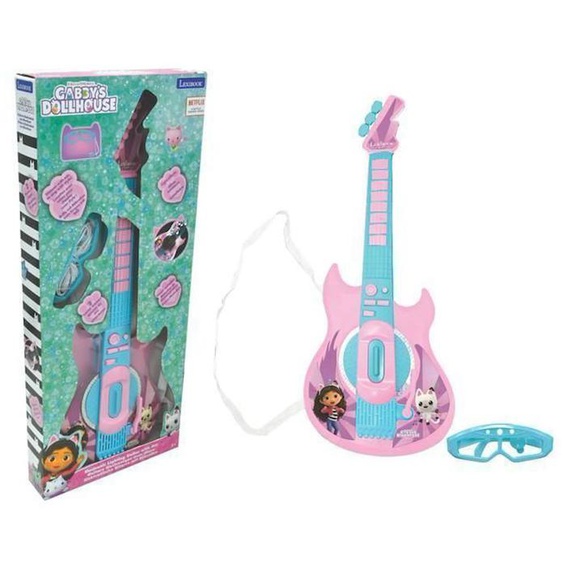 Guitare Électronique Lumineuse Avec Lunettes Équipées Dun Micro Gabby Et La Maison Magique Multicolore