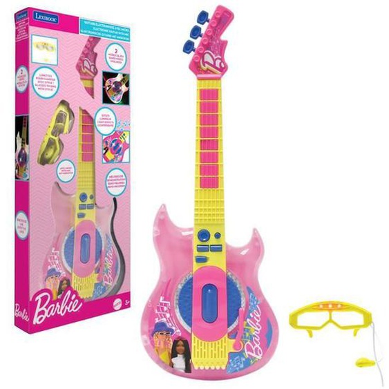 Guitare Électronique Lumineuse Avec Micro En Forme De Lunettes Barbie Multicolore