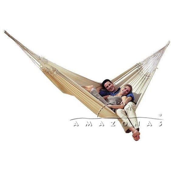 Hamac brésilien XXL Paradiso natura - AMAZONAS - 250x175cm - 200kg - pour adulte - extérieur