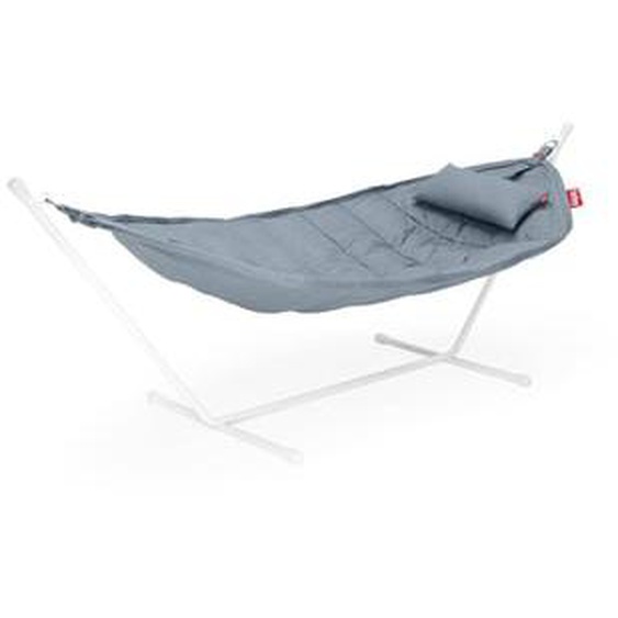 Hamac Headdemock Superb avec piètement et coussin - Storm Blue - gris clair