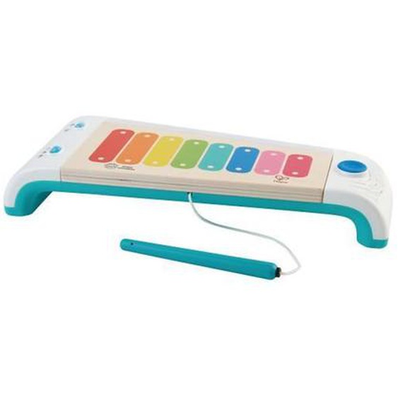 Hape - Jouet D’éveil Musical En Bois Tactile Et Électronique Baby Einstein - Xylophone Magic Touch Blanc