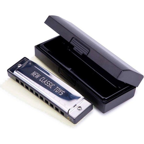 Harmonica Métal 10 Trous - New Classic Toys - Enfant - Mixte - Intérieur Gris