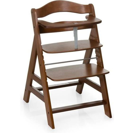 Hauck Chaise Haute En Bois Pour Bébé Évolutive Alpha + / Walnut Marron