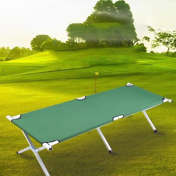 HOMEWELL.  LIT DE BUREAU PLIANT - VERT - FACILE DENTRETIEN + LAVABLE, 190*62*42CM.