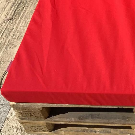 Housse dassisse pour salon palette tissus ultra résistant Rouge 80x120x5 cm