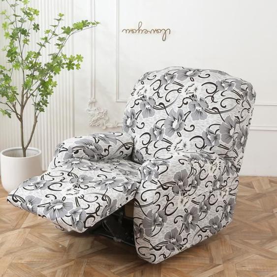 Housse de Chaise Longue Housses de Fauteuil inclinables Housse de Chaise Relax inclinables 4 pièces, G