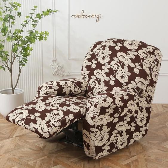 Housse de Chaise Longue Housses de Fauteuil inclinables Housse de Chaise Relax inclinables 4 pièces, H