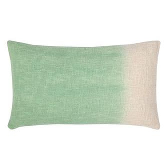 Housse de coussin en coton bleu, Demi