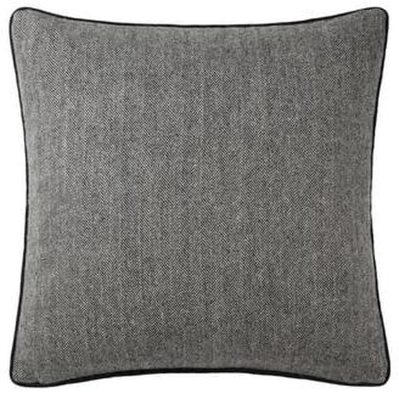 Housse de coussin en synthétique laine acrylique gris, James