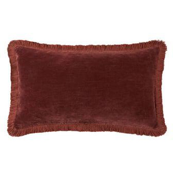 Housse de coussin en velours rouge, Romulus