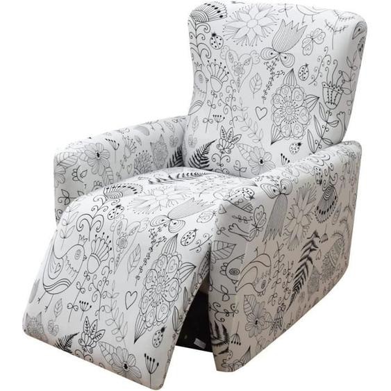 Housse de Fauteuil Relax Extensible 1 Place, Couverture de Chaise Canapé Relax ,Housse de Fauteuil Relax Inclinable Electrique,  15