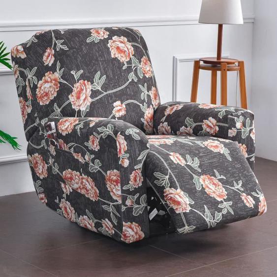 Housse de Fauteuil Relax Extensible 1 Place, Housse de Fauteuil Relax Inclinable Electrique, Couverture de Chaise, style5