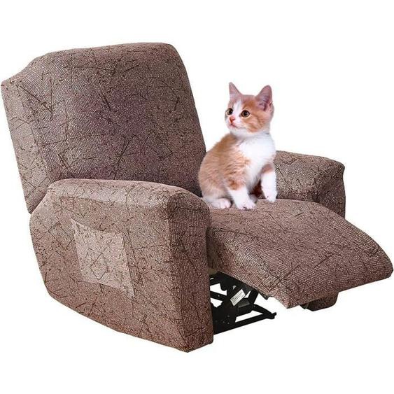 Housse de Fauteuil Relax Extensible 1 Place, WOVTE Housse de Fauteuil Relax Inclinable Electrique, Couverture de Chaise, I