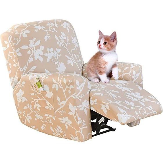 Housse de Fauteuil Relax Extensible 1 Place, WOVTE Housse de Fauteuil Relax Inclinable Electrique, Couverture de Chaise, X