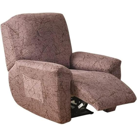 Housse de Fauteuil Relax Extensible,1 Places Housse de Fauteuil Inclinable Antidérapante avec Poche Latérale,Color 5