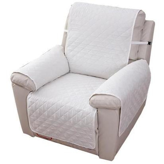 Housse de Fauteuil Relax, Matelassé Inclinable Couvre Fauteuil Relax 1 Place Housses de Protege Fauteuil Inclinable,Beige