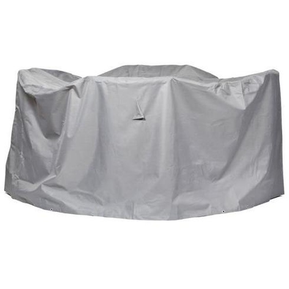 Housse de protection pour salon de jardin, table ronde | Ø 200 x 94 cm | polyester tissé Oxford 600D, couleur : gris